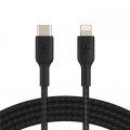 Дата кабель USB 2.0 AM to Lightning 1.0m BRAIDED black Belkin (CAA004BT1MBK)