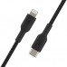 Дата кабель USB 2.0 AM to Lightning 1.0m BRAIDED black Belkin (CAA004BT1MBK)