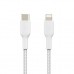 Дата кабель USB 2.0 AM to Lightning 1.0m BRAIDED white Belkin (CAA004BT1MWH)