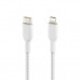 Дата кабель USB 2.0 AM to Lightning 1.0m BRAIDED white Belkin (CAA004BT1MWH)