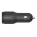 Зарядное устройство Belkin Car Charger (24W) Dual USB-A, USB-A - Lightning, 1m, black (CCD001BT1MBK)