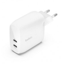 Зарядний пристрій Belkin 30W 2хUSB-С PD PPS white (WCB010VFWH)