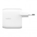 Зарядний пристрій Belkin 30W 2хUSB-С PD PPS white (WCB010VFWH)