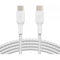 Дата кабель USB-C to USB-C 2.0m 60W White Belkin (CAB004BT2MWH)