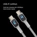 Дата кабель USB-C to USB-C 2.0m 60W White Belkin (CAB004BT2MWH)