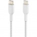 Дата кабель USB-C to USB-C 2.0m 60W White Belkin (CAB004BT2MWH)