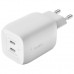 Зарядний пристрій Belkin 65W 2хUSB-С GAN PD PPS white (WCH013VFWH)