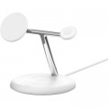 Зарядний пристрій Belkin 3in1 Magnetic Adjustable Pad Qi2 15W White (WIZ023VFWH)