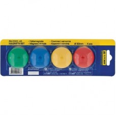 Магнит Buromax 30mm, set 4pcs, blister (BM.0022-43)