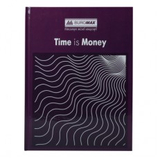 Канцелярская книга Buromax А4 TIME IS MONEY, 96 листов, клетка, фиолетовая (BM.2400-107)