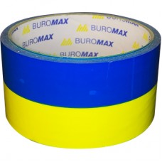Скотч Buromax 48 мм х 35 м Синьо-жовта (BM.7007-85)