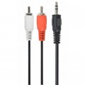 Кабель мультимедийный Jack 3.5mm папа/2RCA папа Cablexpert (CCA-458-10M)