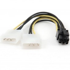 Кабель живлення Molex to PCI express 6-pin 0.15m Cablexpert (CC-PSU-6)
