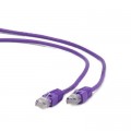 Патч-корд 0.25м FTP cat.6 CCA violet Cablexpert (PP6-0.25M/V)
