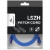 Патч-корд 0.25м S/FTP Cat 6A CU LSZH blue Cablexpert (PP6A-LSZHCU-B-0.25M)