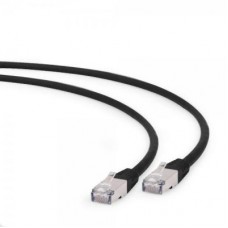 Патч-корд 0.5м S/FTP Cat 6A CU LSZH black Cablexpert (PP6A-LSZHCU-BK-0.5M)