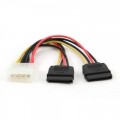 Кабель питания Molex to 2xSATA power 0.3m Cablexpert (CC-SATA-PSY-0.3M)