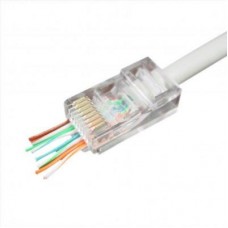 Конектор Cablexpert RJ45 cat.5e UTP 8P8C (сквозное отв., позолоч. конт.) 50 шт (LC-PTU-01/50)