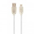 Дата кабель USB 2.0 Micro 5P to AM Cablexpert (CC-USB2R-AMmBM-1M-W)