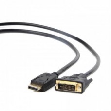 Кабель мультимедийный DisplayPort to DVI 3.0m Cablexpert (CC-DPM-DVIM-3M)