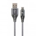 Дата кабель USB 2.0 AM to Type-C 1.0m Cablexpert (CC-USB2B-AMCM-1M-WB2)