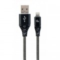 Дата кабель USB 2.0 AM to Lightning 1.0m Cablexpert (CC-USB2B-AMLM-1M-BW)