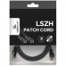 Патч-корд 3м S/FTP CU cat 6A Cablexpert (PP6A-LSZHCU-BK-3M)