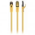 Патч-корд 0.25м S/FTP Cat 6A CU LSZH yellow Cablexpert (PP6A-LSZHCU-Y-0.25M)