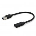 Переходник USB3.0 Type-C (USB-вилка/C-розетка) Cablexpert (A-USB3-AMCF-01)