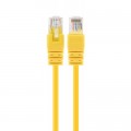 Патч-корд 0.25м UTP cat 6 CCA yellow Cablexpert (PP6U-0.25M/Y)