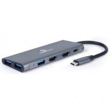 Концентратор Cablexpert USB-C 3-in-1 (HUB/HDMI/PD) (A-CM-COMBO3-01)