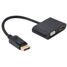 Переходник Cablexpert DisplayPort to HDMI/VGA (A-DPM-HDMIFVGAF-01)