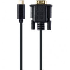 Перехідник Cablexpert USB-C to VGA/Full HD60Hz 2m (A-CM-VGAM-01)