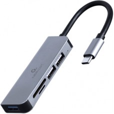 Концентратор Cablexpert USB-С to 1 х USB 3.1 Gen1 (5 Gbps), 2 х USB 2.0, CardReader (UHB-CM-CRU3P1U2P2-01)