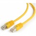 Патч-корд 0.25м FTP cat 6 CCA yellow Cablexpert (PP6-0.25M/Y)