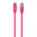 Патч-корд 0.25м FTP cat.6 CCA pink Cablexpert (PP6-0.25M/RO)
