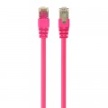 Патч-корд 0.25м FTP cat 6 CCA pink Cablexpert (PP6-0.25M/RO)