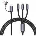 Дата кабель USB-C + USB A to Lightning + Micro 5P + USB-C 1.5m Cablexpert (CC-USB2S-ACM31-1.5M)