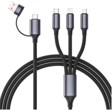 Дата кабель USB-C + USB A to Lightning + Micro 5P + USB-C 1.5m Cablexpert (CC-USB2S-ACM31-1.5M)