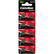 Батарейка AG10 / LR1130 / LR54 / V10GA Alkaline * 10 Camelion (AG10-BP10)