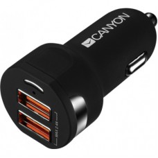 Зарядний пристрій Canyon Universal 2xUSB car adapter (CNE-CCA04B)