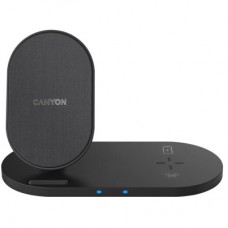 Зарядний пристрій Canyon 2in1 Wireless 10W/7.5W/5W Type-C 1.2 m (CNS-WCS202B)