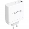 Зарядний пристрій Canyon H-140-01 Wall charger with 1USB-A 2 USB-C (CND-CHA140W01)