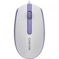 Мышка Canyon M-10 USB White Lavender (CNE-CMS10WL)