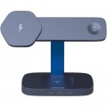 Зарядное устройство Canyon wireless charger HEXAGON WCS-310 3in1 DarkGrey/Blue (CNS-WCS310DGBL)