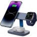 Зарядное устройство Canyon wireless charger HEXAGON WCS-310 3in1 DarkGrey/Blue (CNS-WCS310DGBL)