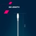 Дата кабель USB-C to USB-C 2.0m CC60SC 60W White Canyon (CNS-CC60SC20W)