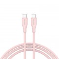 Дата кабель USB-C to USB-C 1.0m CC60SC10 60W Silicon Pink Sand Canyon (CNS-CC60SC10PS)