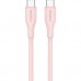 Дата кабель USB-C to USB-C 1.0m CC60SC10 60W Silicon Pink Sand Canyon (CNS-CC60SC10PS)