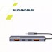 Концентратор Canyon hub DS-18 5in1 USB-C Grey (CNS-TDS18)